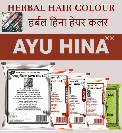 AYU HINA HERBAL HAIR COLOUR̥ HENNA (Best Selling)