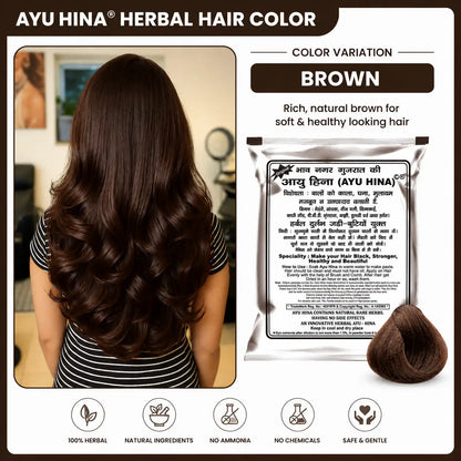 AYU HINA HERBAL HAIR COLOUR̥ HENNA (Best Selling)
